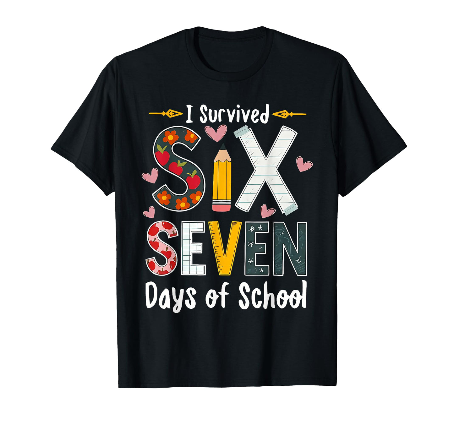 I Survived 67 Days of School Funny 67 Teachers Students Meme T-Shirt