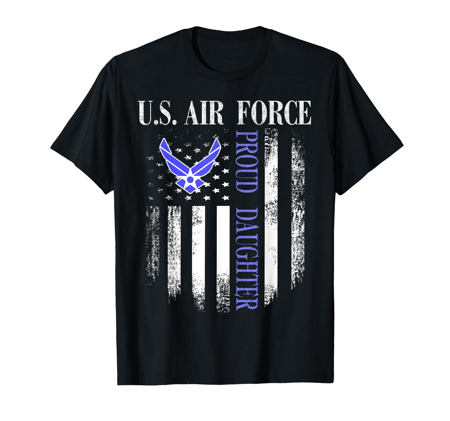 Vintage U.S. Air Force Proud Daughter With American Flag T-Shirt