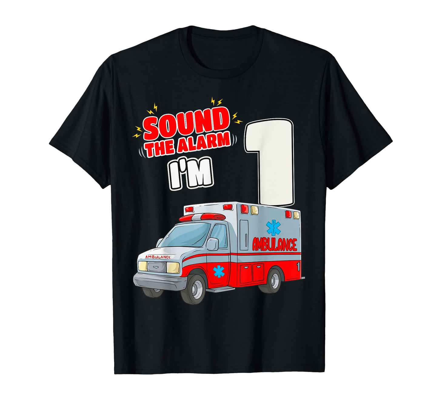 1st Birthday Medical Ambulance EMT 1 Year Old EMS Paramedic T-Shirt