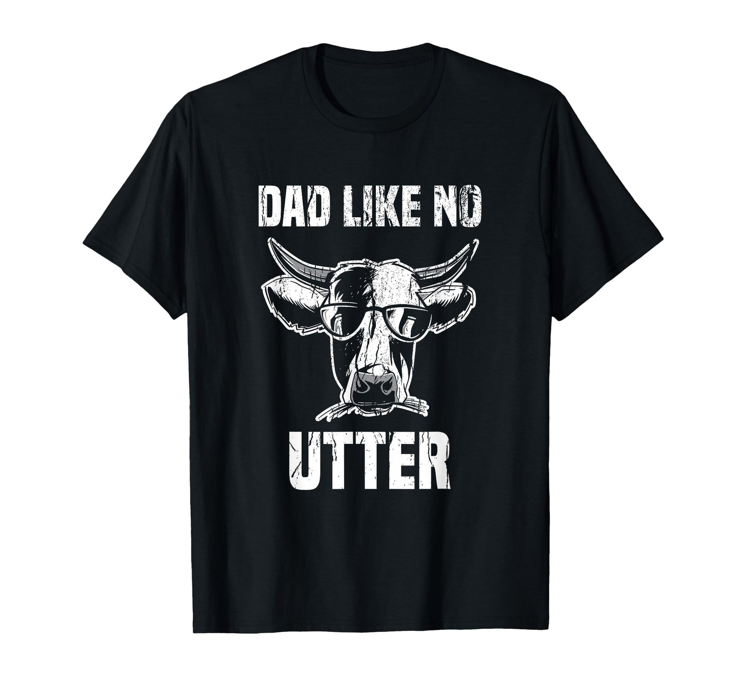 Lustige Khe Bauernhof Papa Farming Leben Kuh Men's Adults Black Animal T-Shirt Small Classic Fit Crew Collar Short Sleeve Father's Day