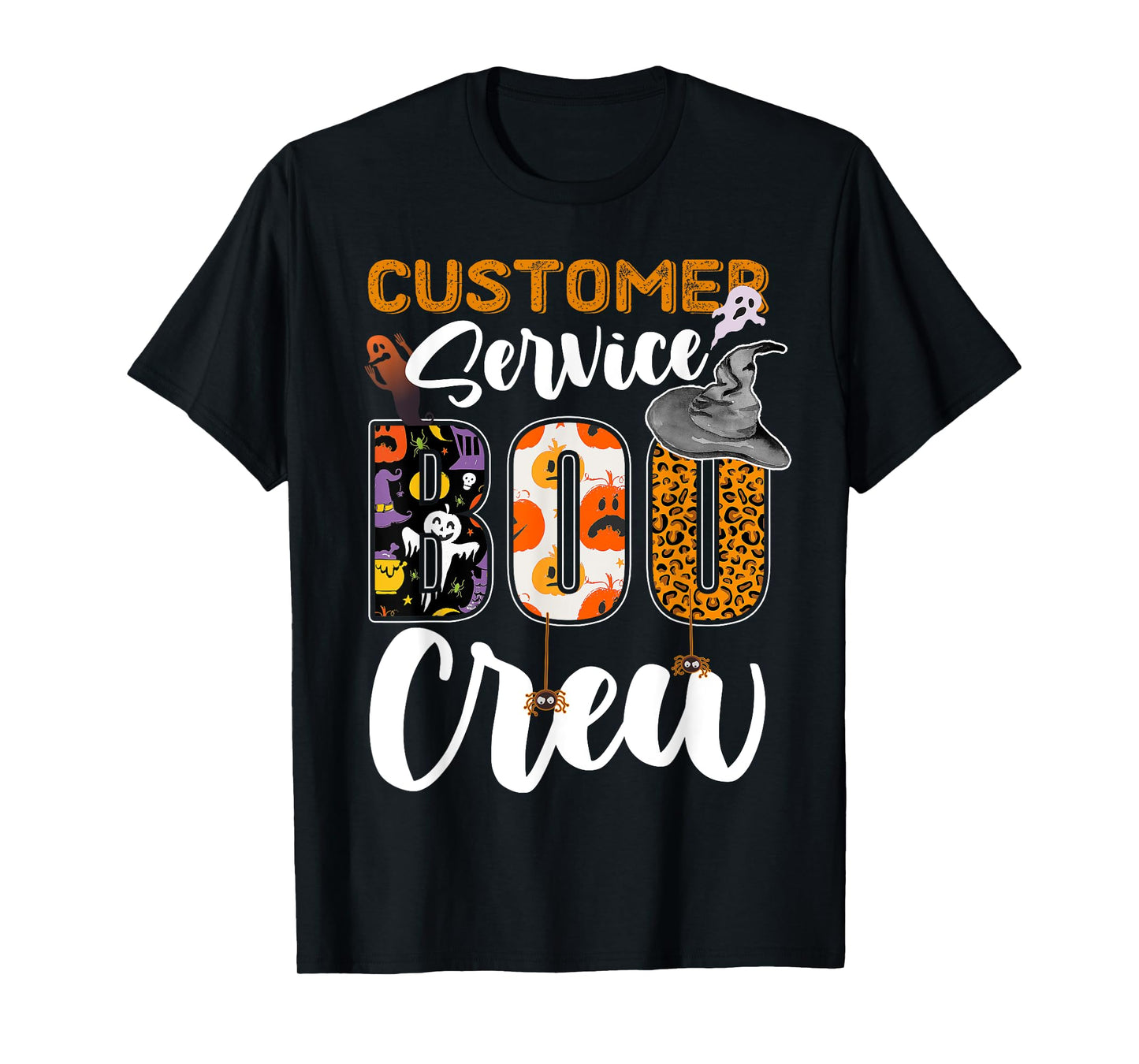 Customer Service Boo Crew Halloween Matching Specialist T-Shirt