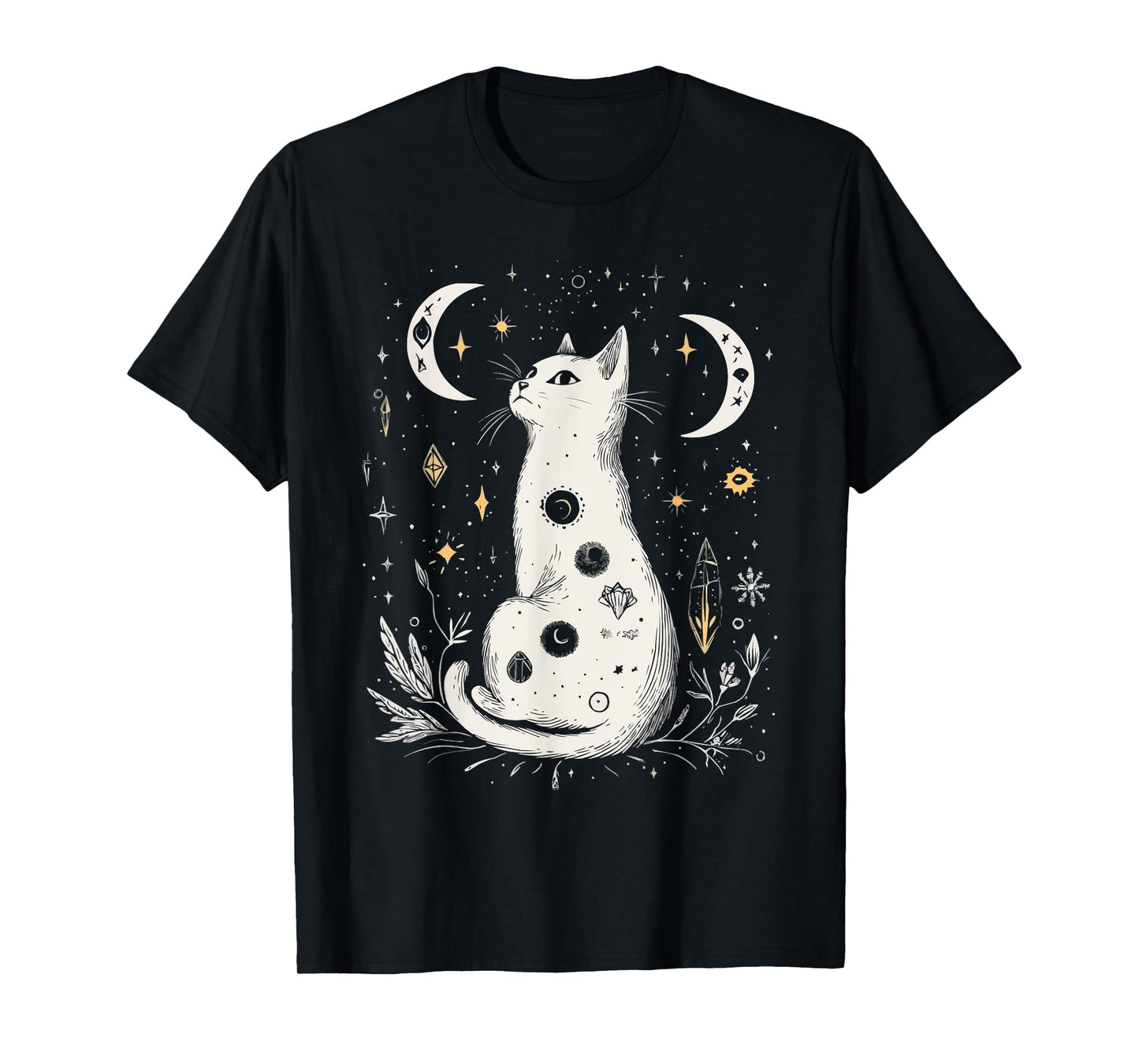 Astrology Cat Kitty Meow Animal Pet Outerspace Constellation Men Women Kids T-Shirt