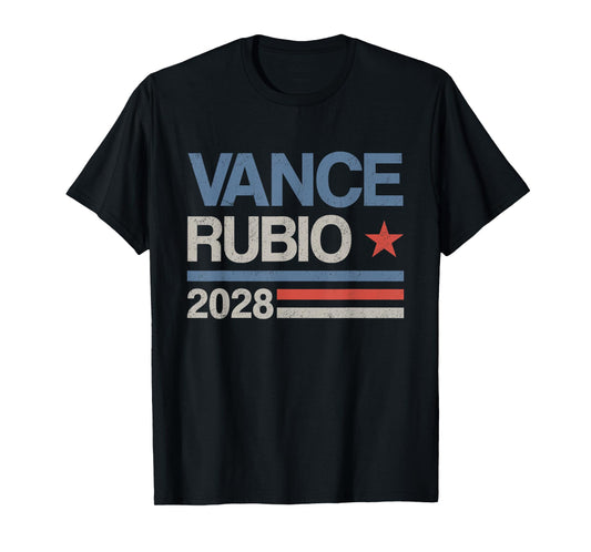 Vance Rubio 2028 J D Vance Marco Rubio President 2028 Funny T-Shirt