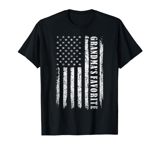 Funny Grandmas Favorite USA Flag T-Shirt