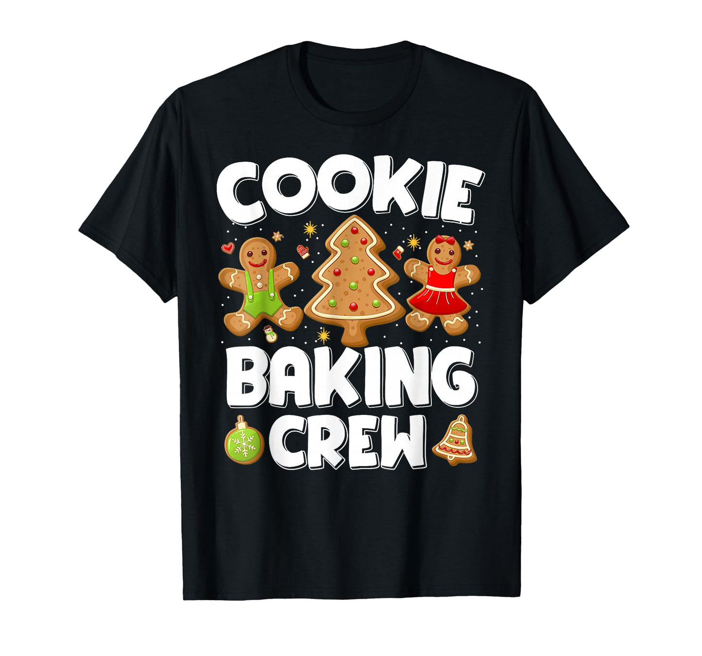 Cookie Baking Crew Christmas Gingerbread Team Squad Family T-Shirt