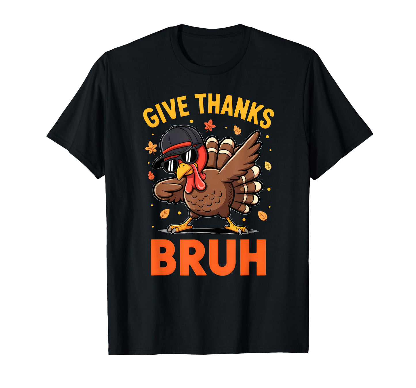 Bruh Thanksgiving Turkey Pilgrim Costume for Boys Teens Kids T-Shirt