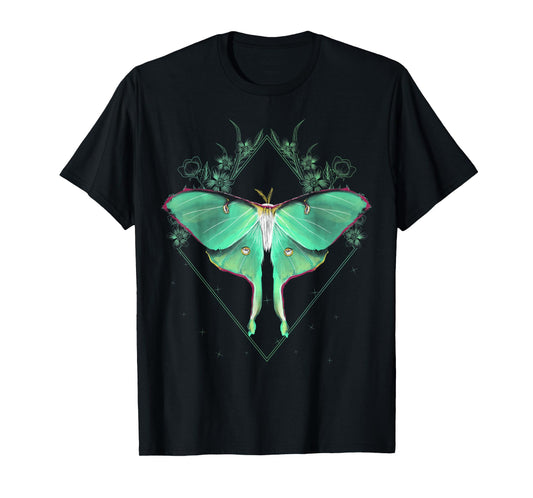 Cute Luna Moth Beautiful Butterfly Insect Lover Themed T-Shirt Small