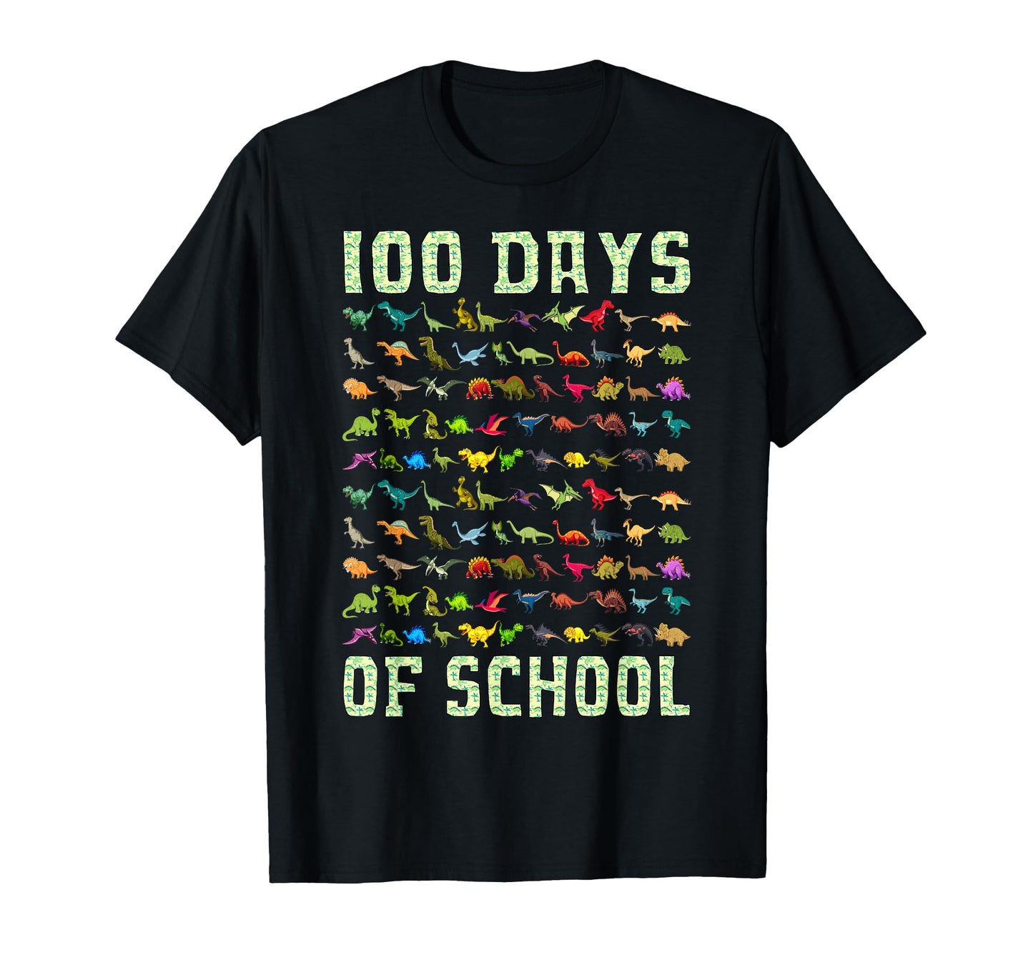 100 Days of School Dinosaur 100 Days Smarter 100th Day Kids T-Shirt