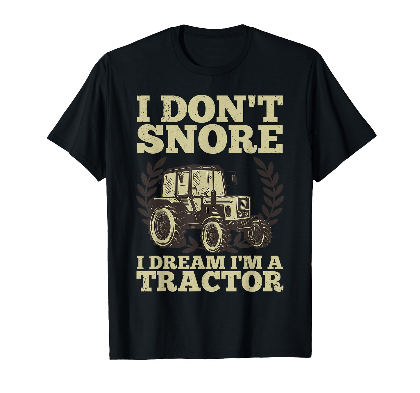 Cute Tractor For Men Dad Kids Agriculture Farmer Snore Truck T-Shirt