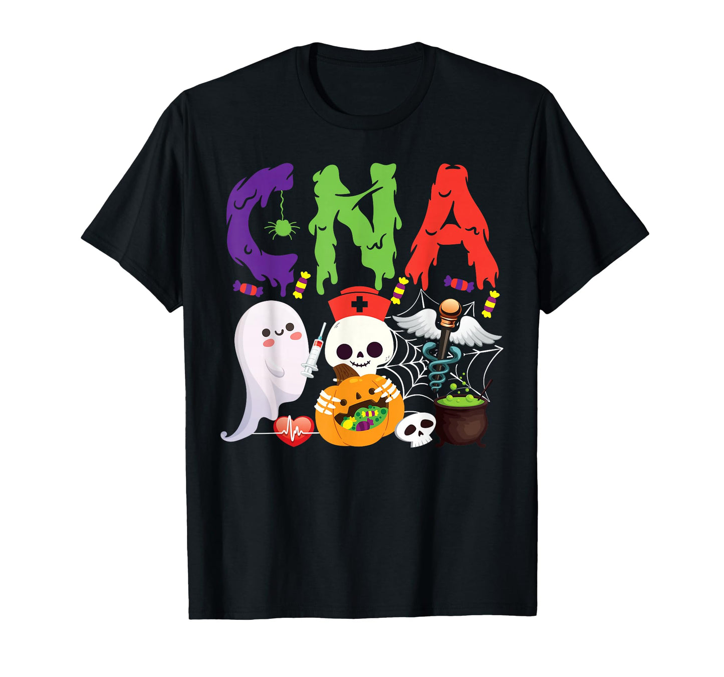 CNA Nurse Certified Nursing Assistant Halloween Cna T-Shirt