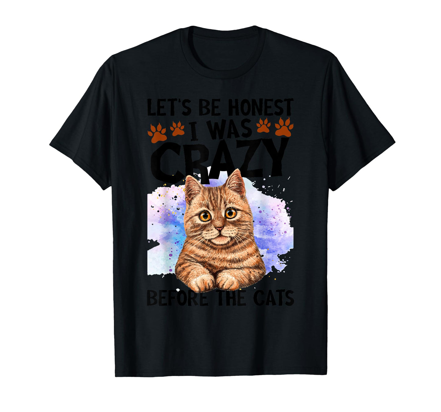 Let's Be Honest I Was Crazy Before The Cats Cat Lover T-Shirt