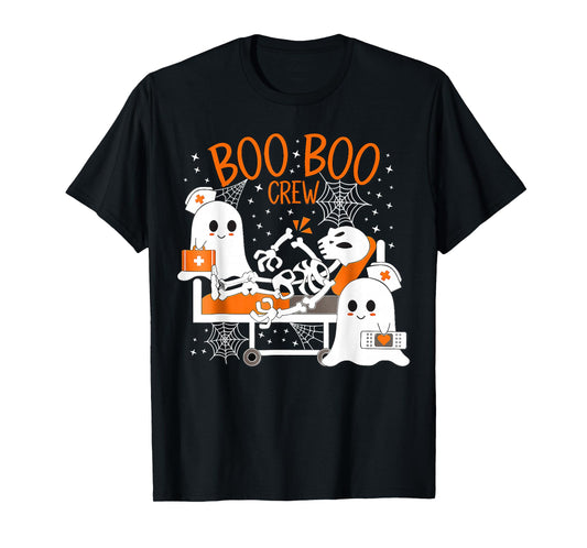 Cool Boo Boo Crew Ghost Doctor Paramedic Nurse Halloween T-Shirt