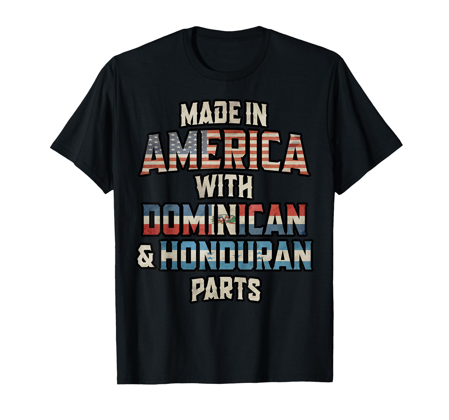Dominican And Honduran Made In America Mix Heritage Vintage T-Shirt