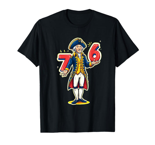 6-7 7-6 Funny George Washington Six Seven Meme T-Shirt