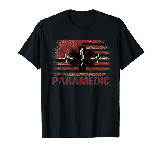American Flag - Paramedic T-Shirt