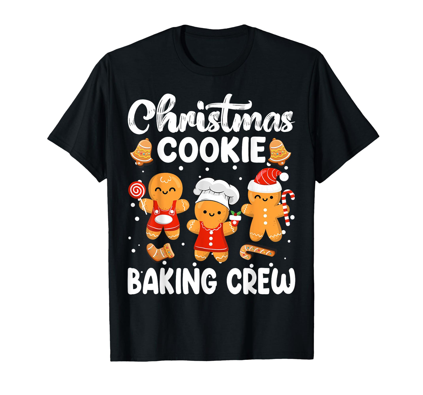 Cookie Baking Crew Gingerbread Christmas Family Matching T-Shirt