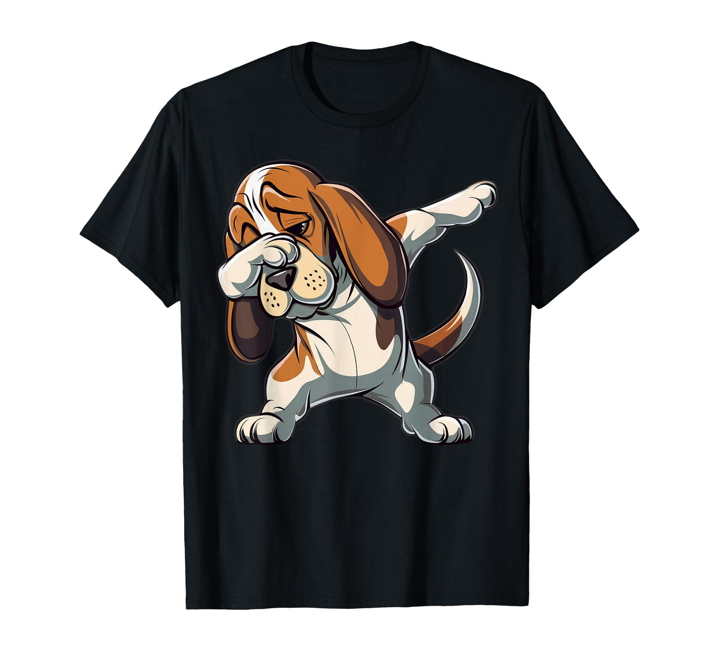 Dabbing Basset Hound Dab Dance Dog Lover Gifts for Men Women T-Shirt