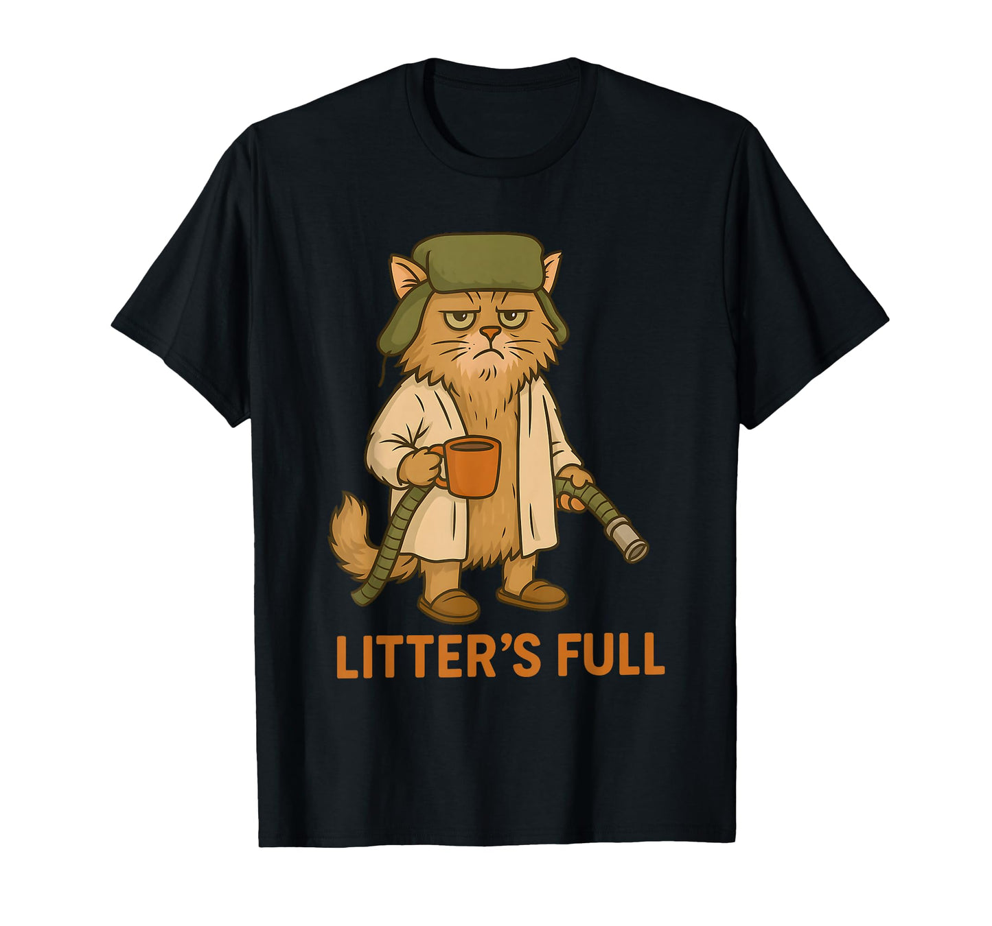 Litter’s Full Funny Cat Christmas Humor Quote T-Shirt