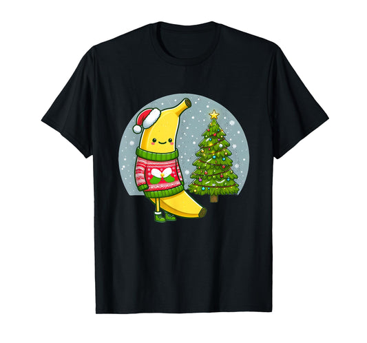 Banana in Ugly Christmas Sweater T-Shirt