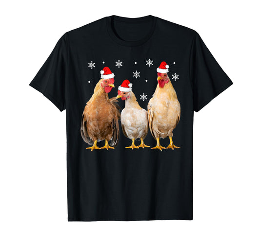 Christmas Chicken Shirt Kids Matching Family Chicken Pajamas T-Shirt