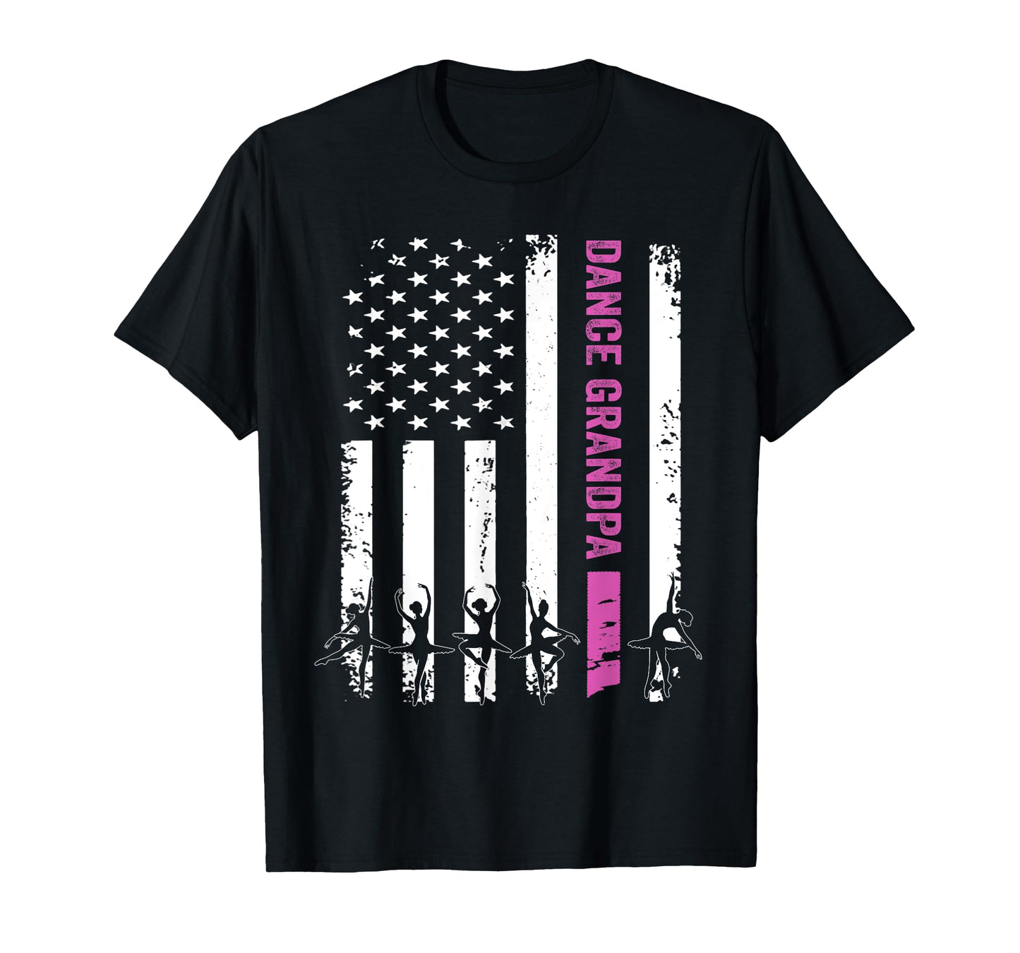 Vintage Dance Grandpa Flag USA Love Dancer/Dancing T-Shirt