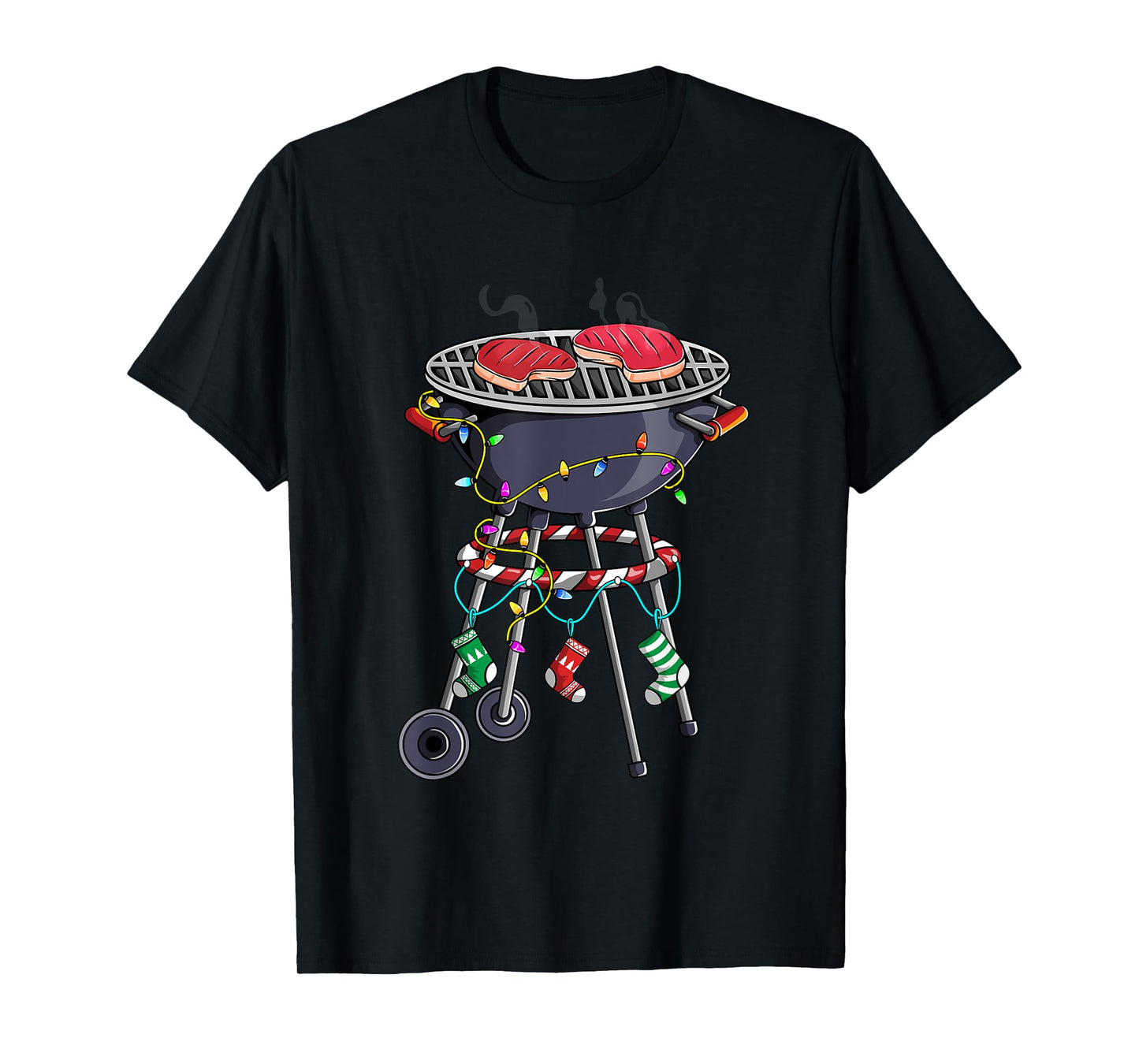 Christmas Grill Design For Holiday Themed Christmas BBQ T-Shirt