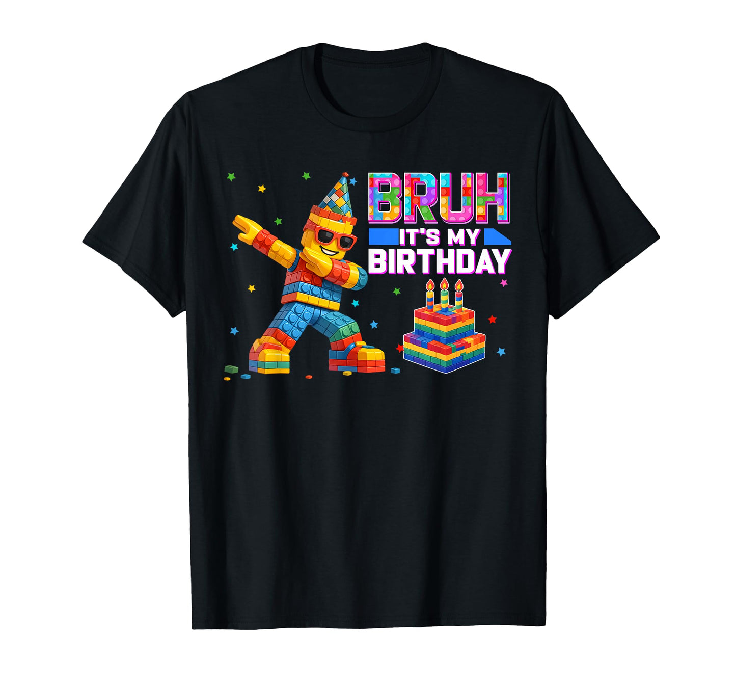 Bruh Its My Birthday Boy Family Matching Party Decor T-Shirt