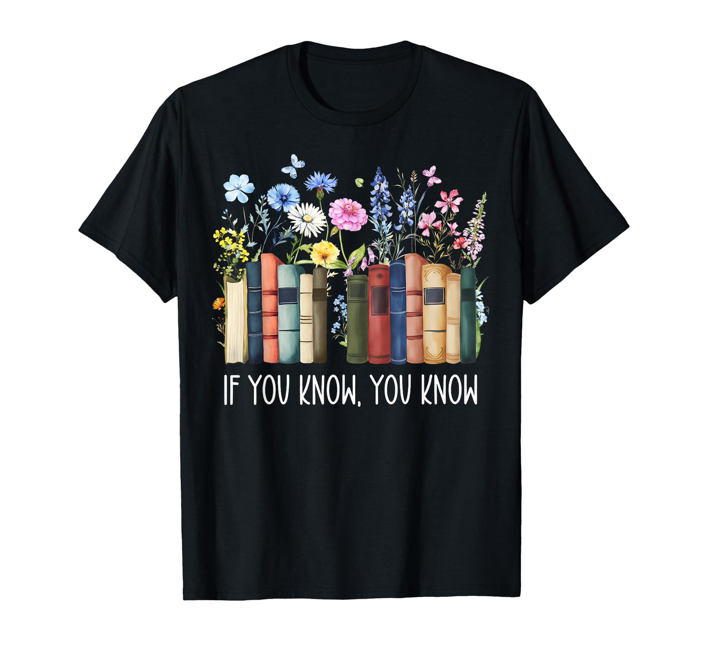 If You Know You Know 6 7 Reading Books Merry Christmas T-Shirt