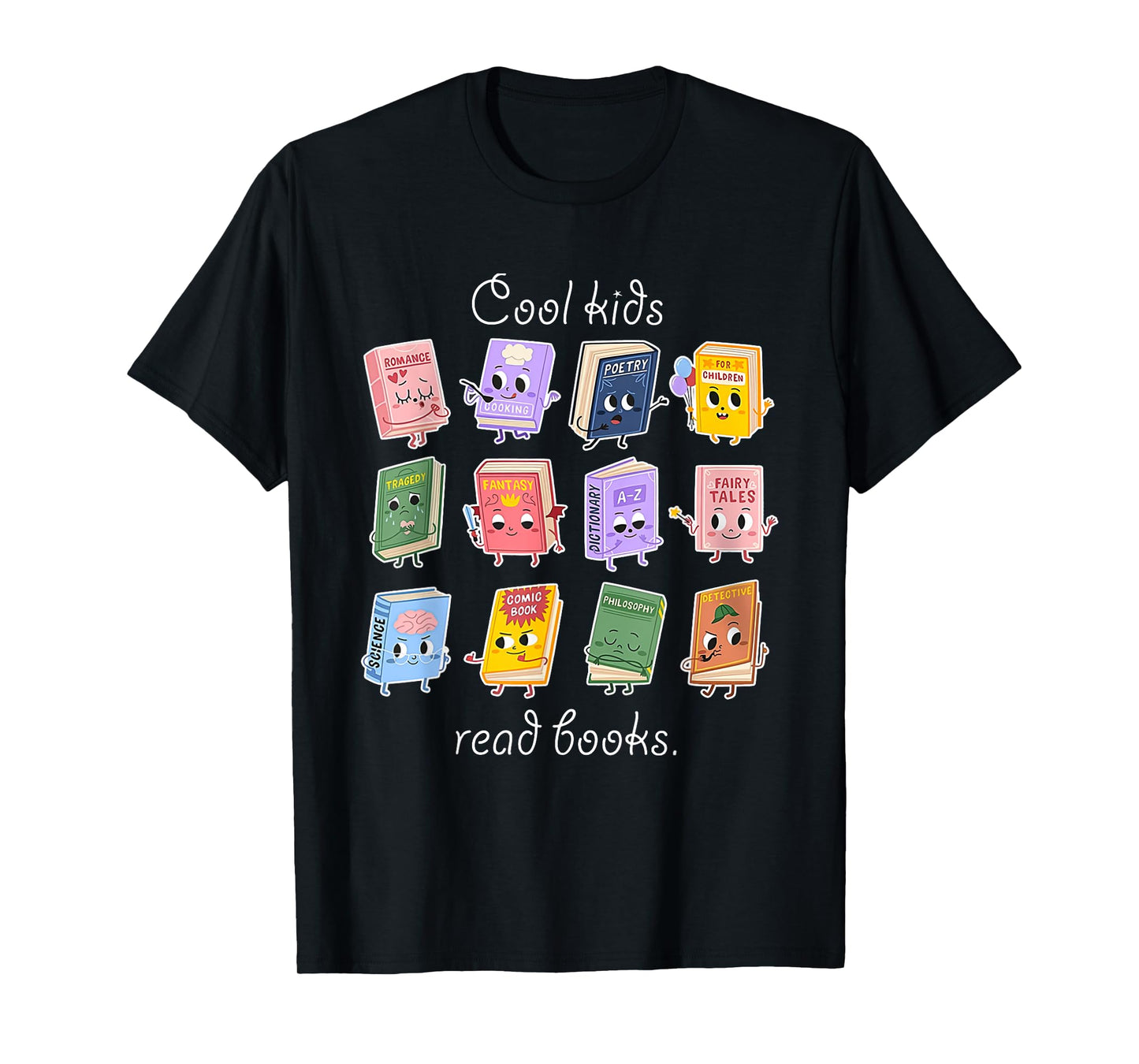 Cool Kids Read Books School Librarian Reading Teacher T-Shirt