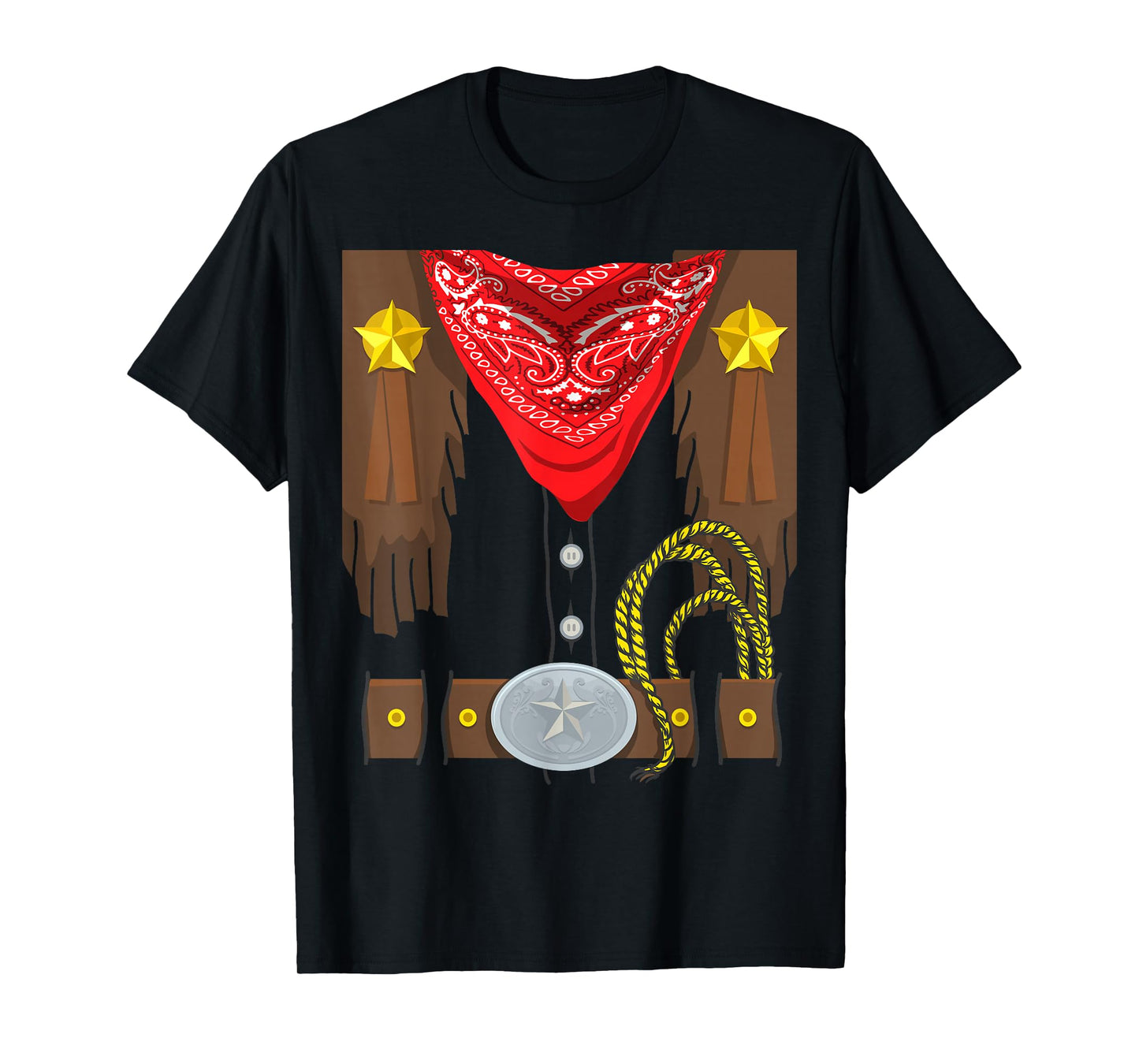 Cowboy Halloween Costume Rodeo Sheriff T-Shirt
