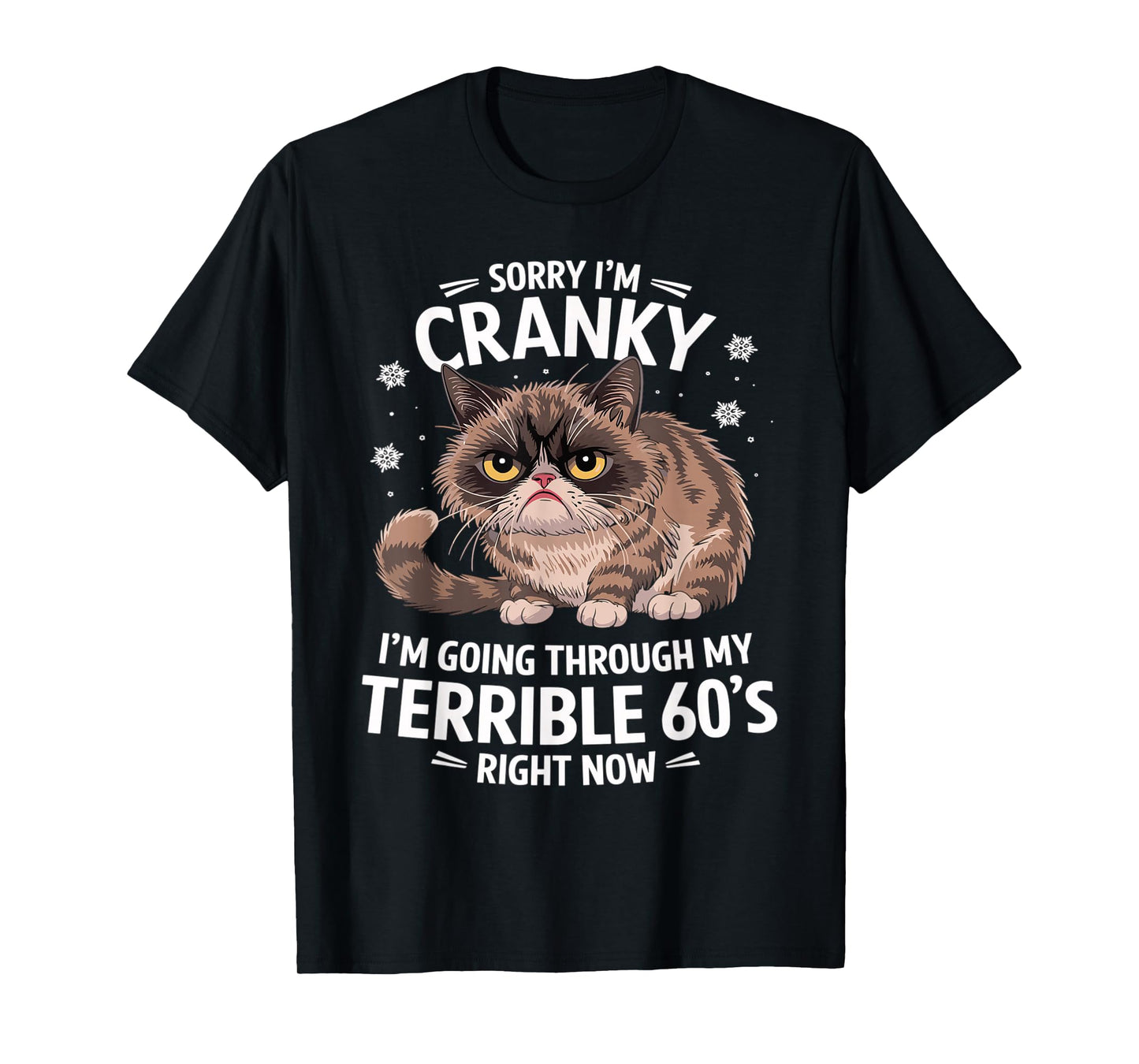 Sorry I'm Cranky I'm Going Through My Terrible 60's Cat T-Shirt