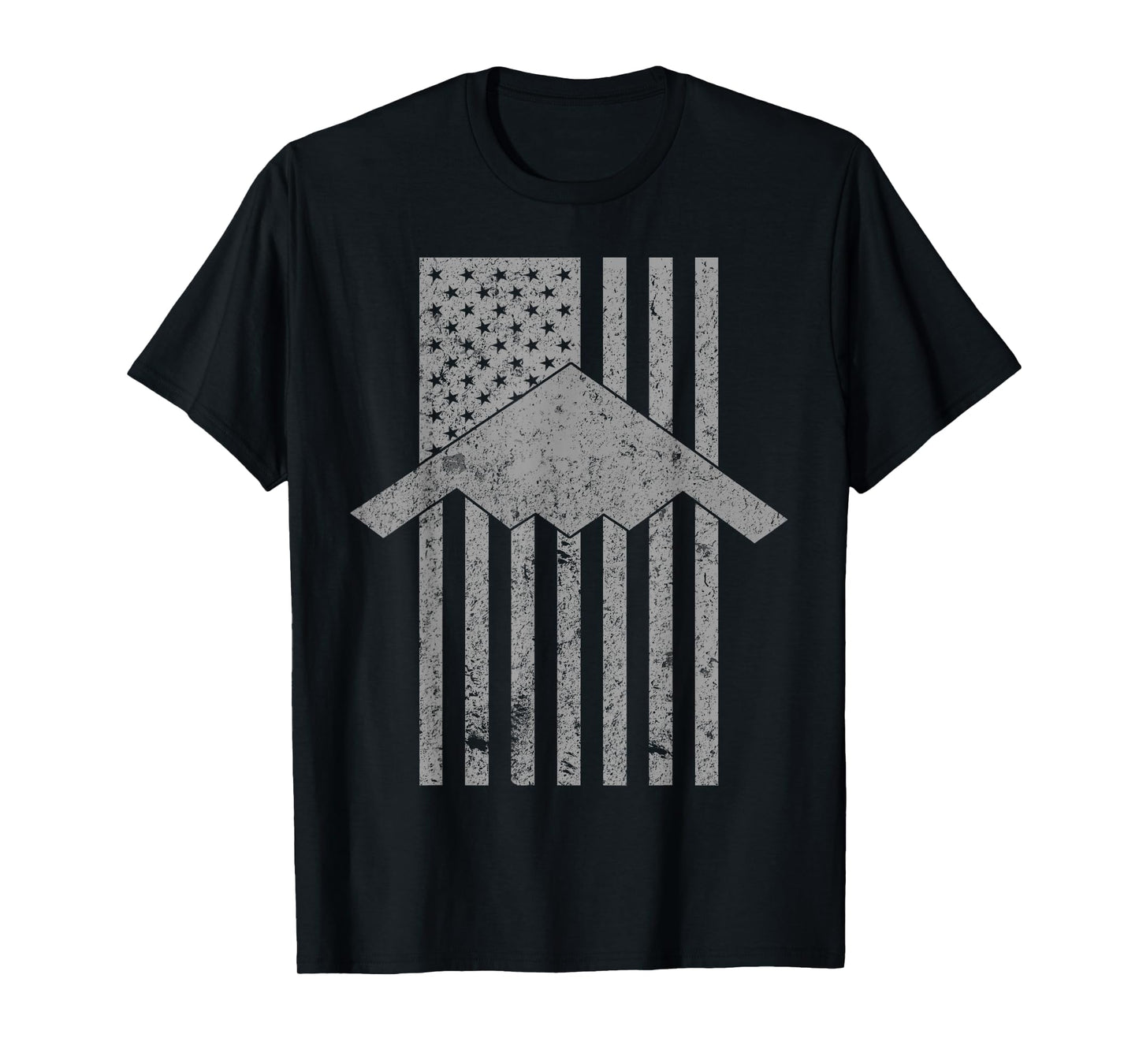 B-2 Spirit Stealth Bomber Patriotic Vintage Flag T-Shirt T-Shirt