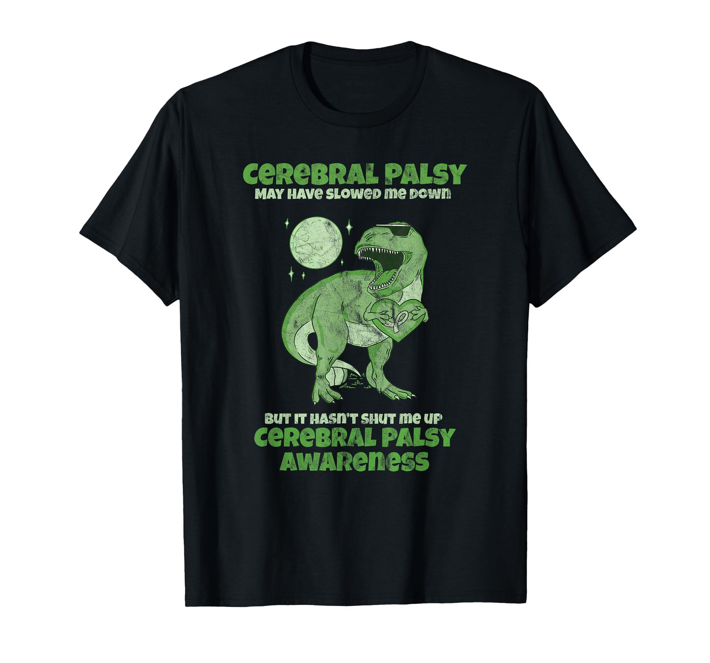 CP Brain Damage Cute Dinosaur Kids Cerebral Palsy Awareness T-Shirt
