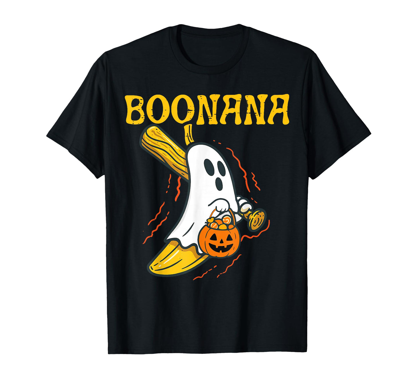 Boonana Cute Ghost Banana Halloween Costume Men Women Kids T-Shirt