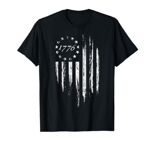 1776 American Flag Betsy Ross 13 Stars USA 4th of July Gift T-Shirt