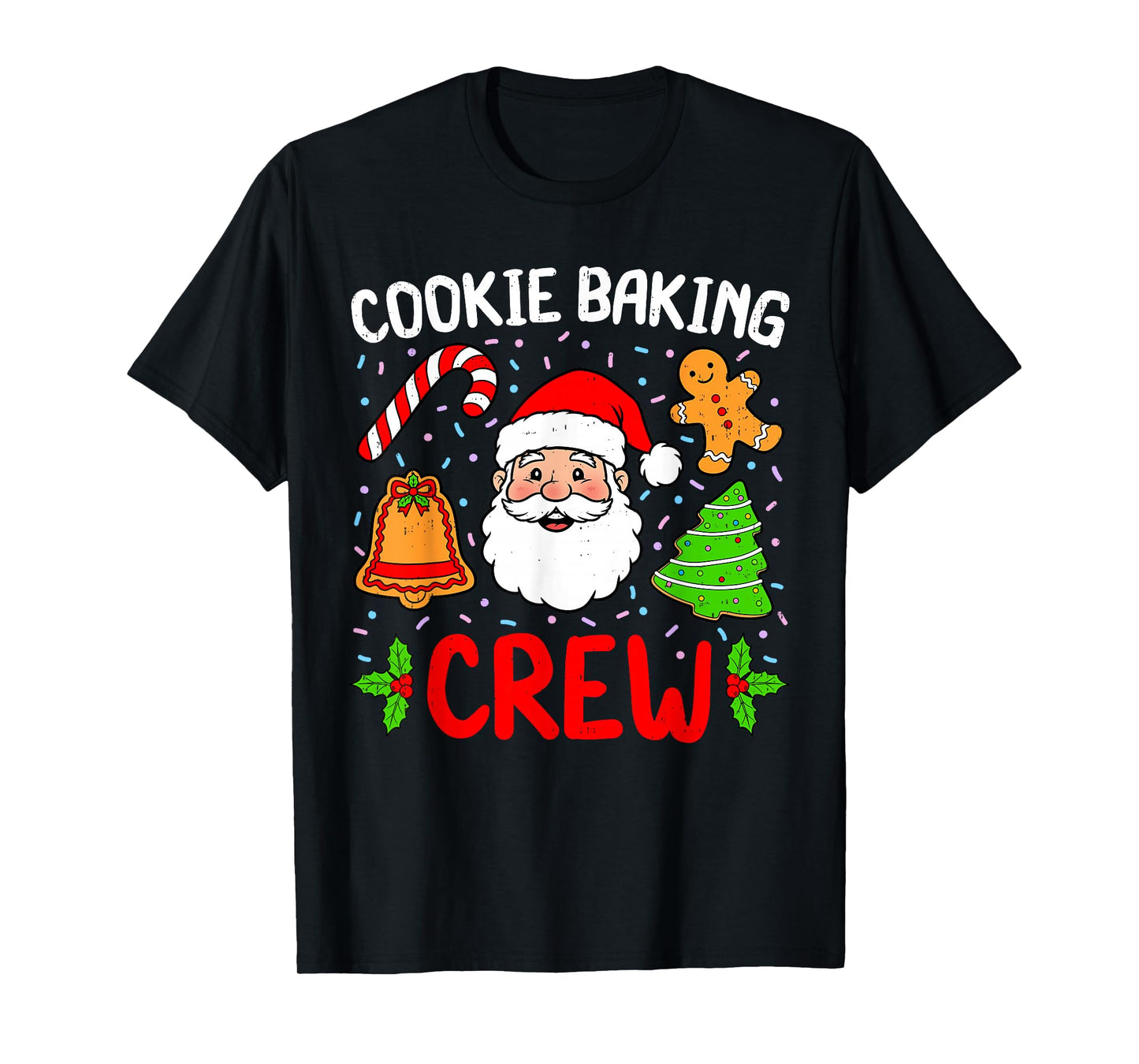 Cookie Baking Crew Christmas Gingerbread Holiday Matching T-Shirt
