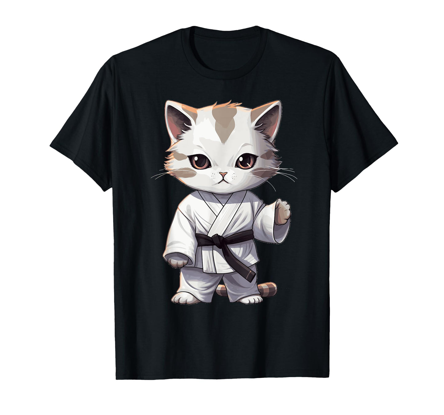 Karate Cute Kitten Martial Arts Kitty for Cat Lovers T-Shirt for Men Women Kids