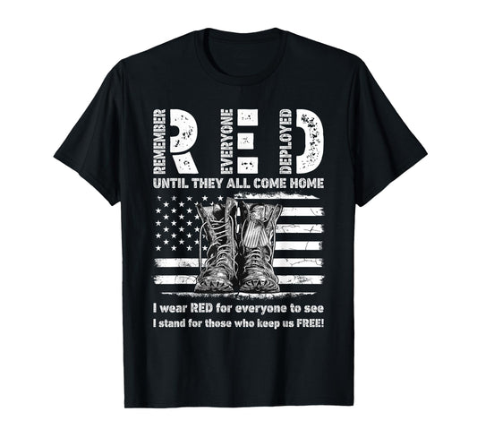Until They Come Home US Flag Patriotic Red Friday Military T-Shirt