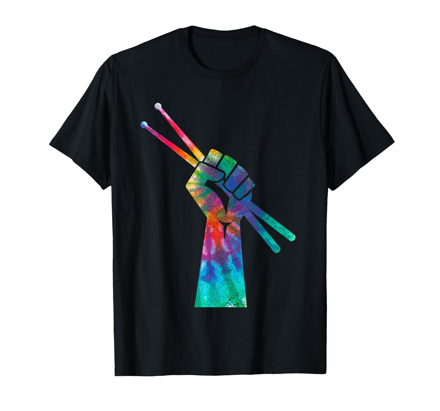 Drummer Drum Kit Tie Dye Hippie Drummer Gift T-Shirt