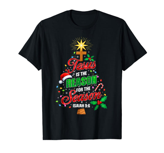 Christian is The Reason for The Season Christmas Xmas Men Wo T-Shirt