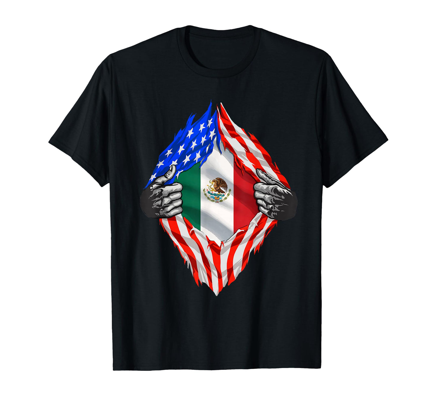 Mexican American Shirt America Mexico Flag Mexican Heritage T-Shirt