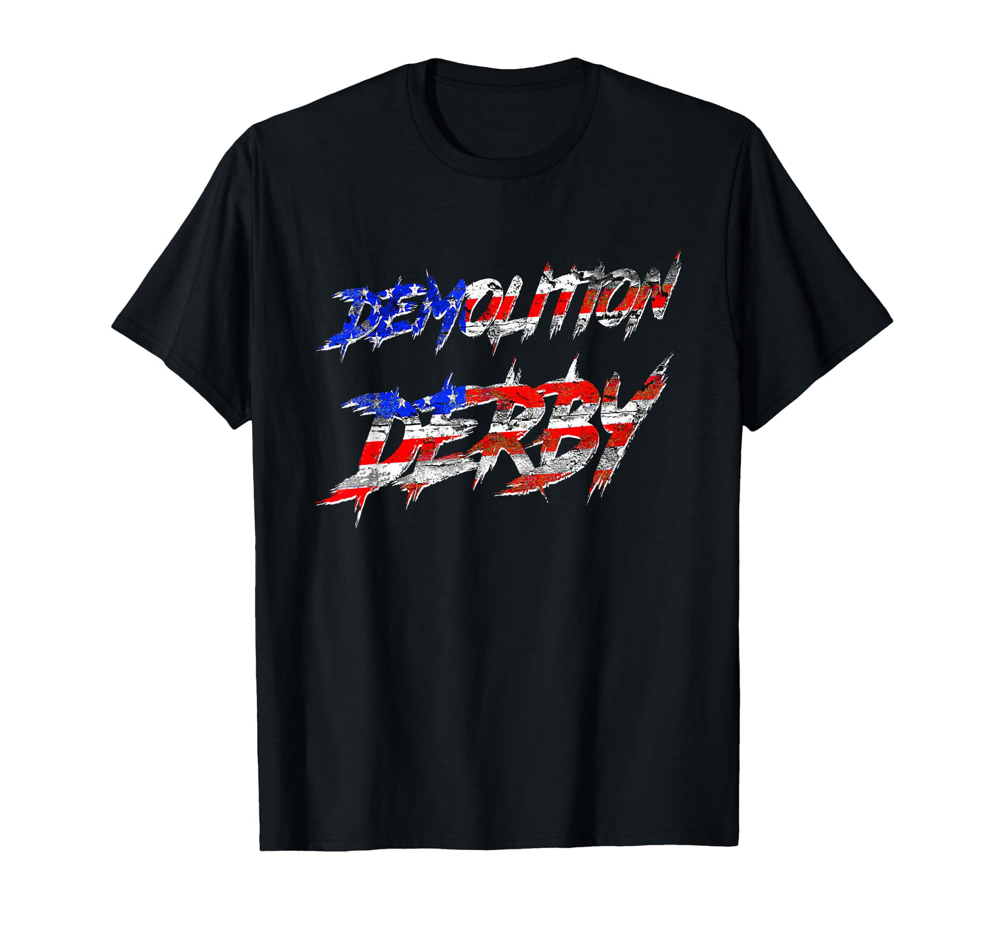 American Flag | Demolition Derby T Shirt T-Shirt for Women Girls Kids Men