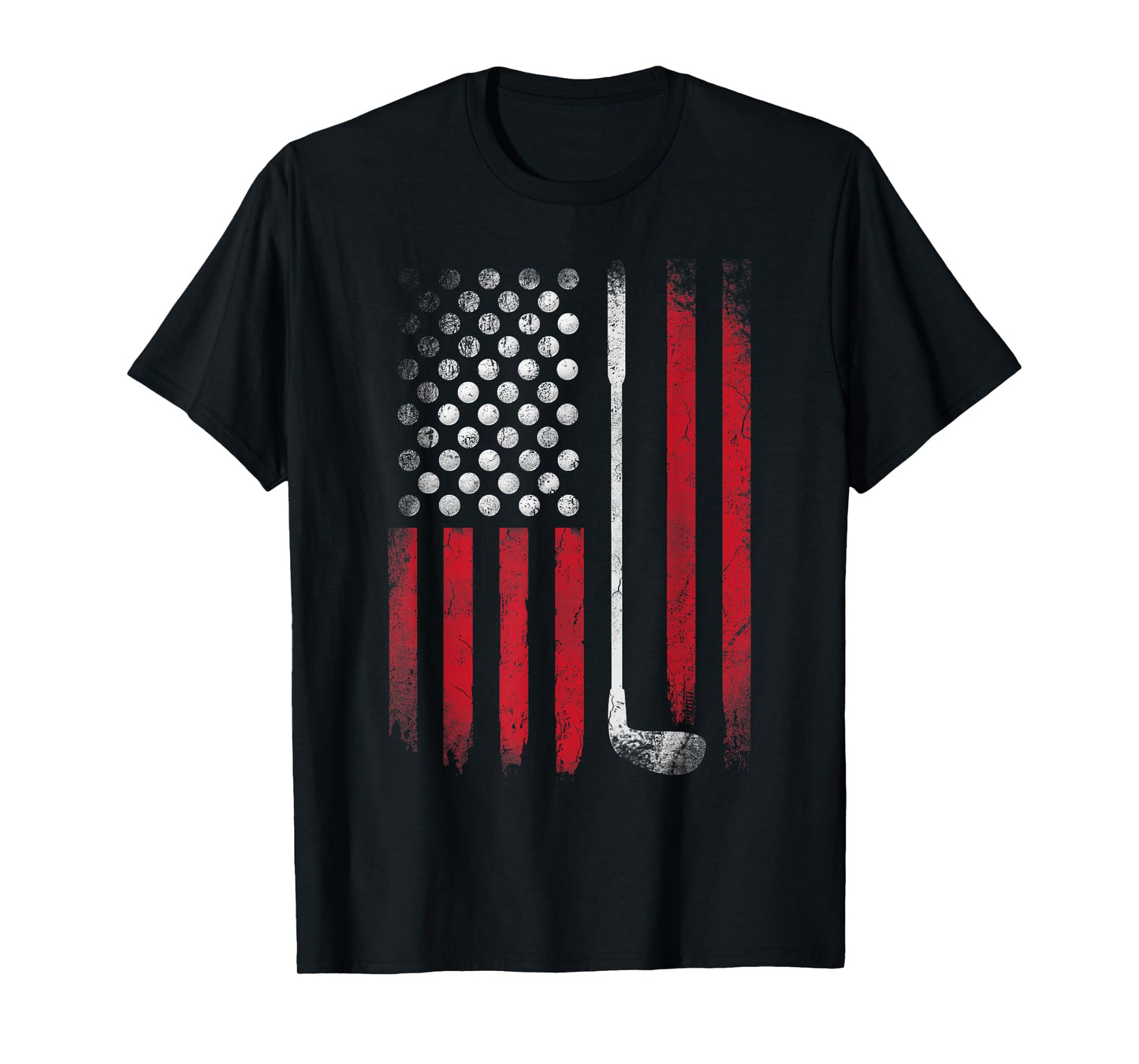 Funny American Flag Golf for Golfer T-Shirt