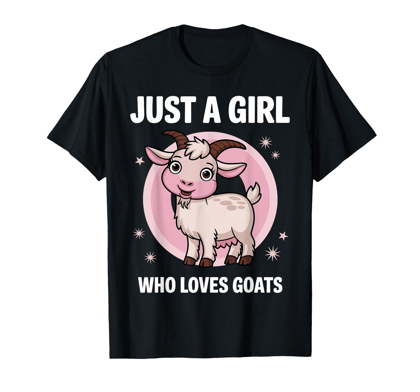 Cute Goat Art for Girls Women Kids Goat Farmer Goat Lovers T-Shirt