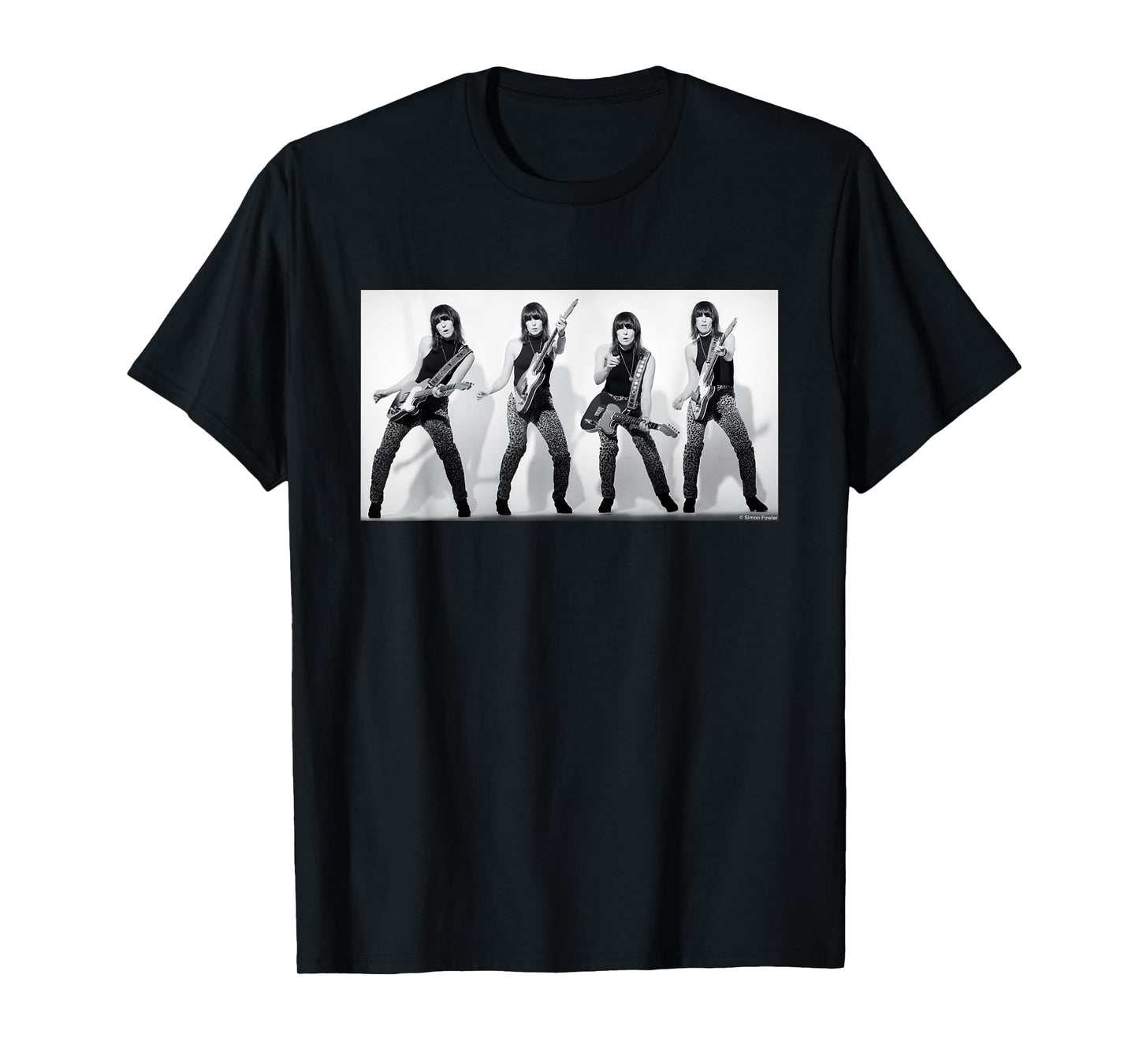 Chrissie Hynde Pretenders Quad By Simon Fowler T-Shirt