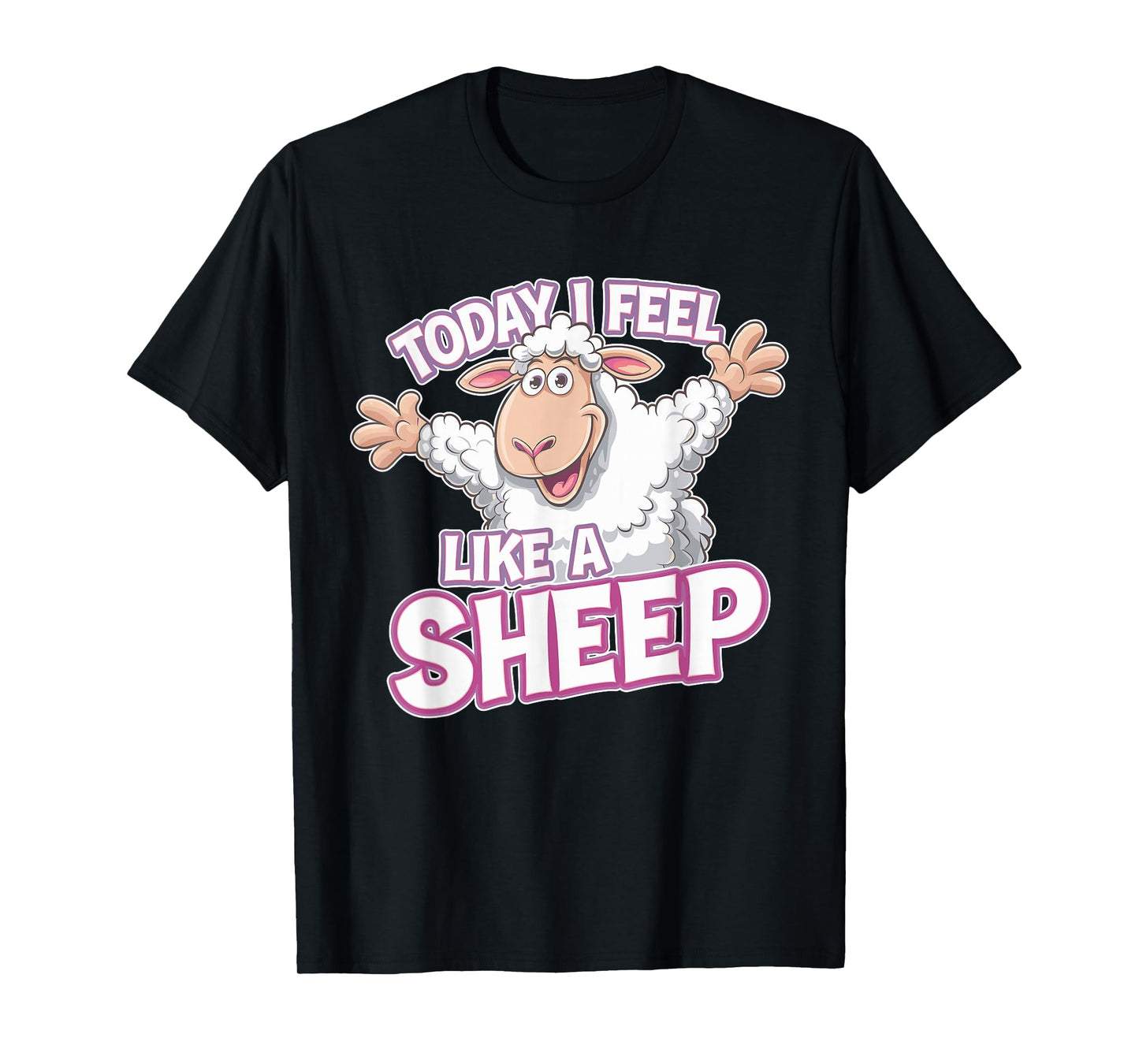 Childrens Today I feel like a Sheep Funny Farm Animal Humor T-Shirt