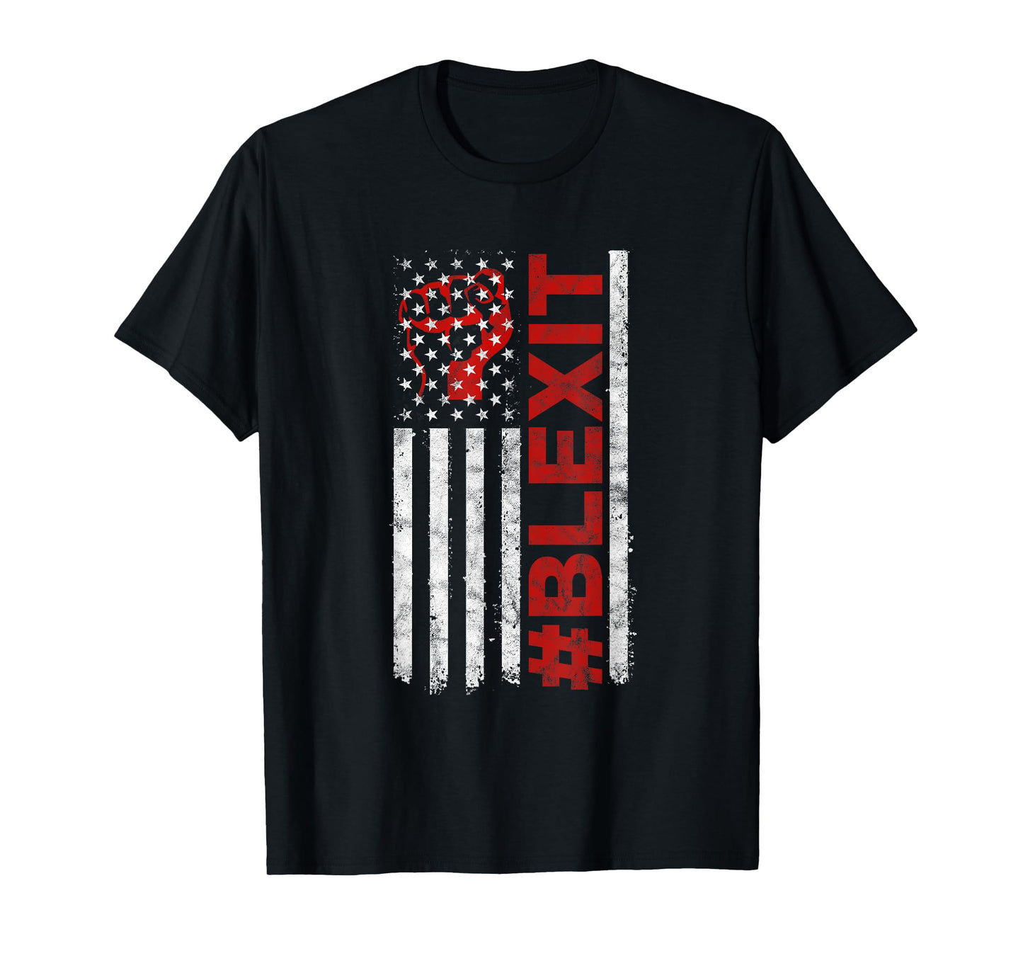 Blexit Black Exit flag tee