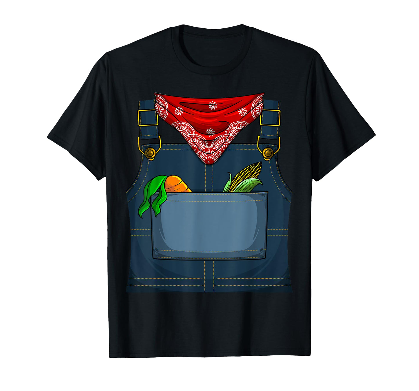 Cute Farmer Costume Halloween | Funny Simple Farming Gift T-Shirt