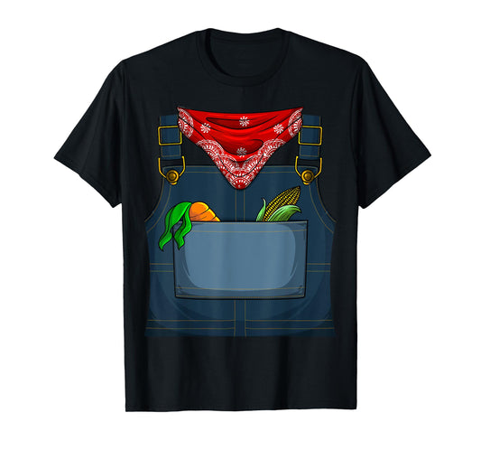 Cute Farmer Costume Halloween | Funny Simple Farming Gift T-Shirt