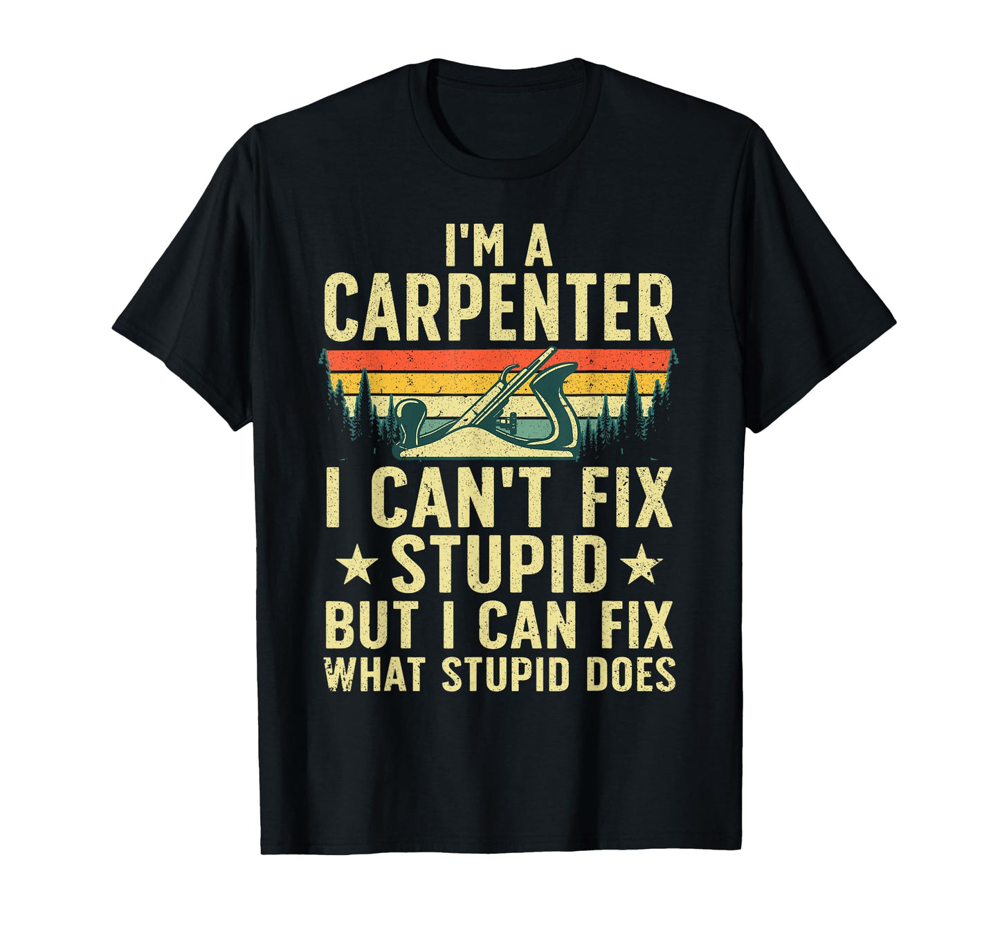 Cool Carpenter Art For Men Women Carpentry Tool Woodworker T-Shirt